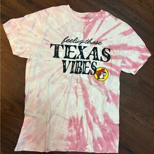 Texas Vibes Pink Tie-Dye Short Sleeve Tee